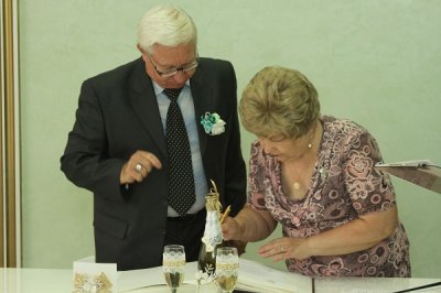 9 августа во Дворце торжеств отметили золотой юбилей супруги Черновы