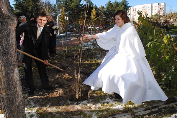 07.10.2017 года прошла экологическая акция «Единый день посадки саженцев деревьев».