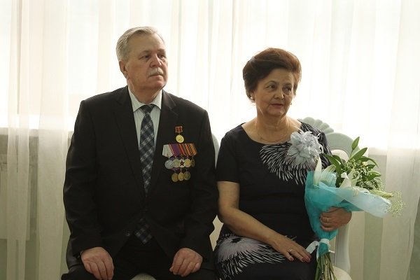 17 августа во Дворце торжеств отметили золотой юбилей супруги Шишкины
