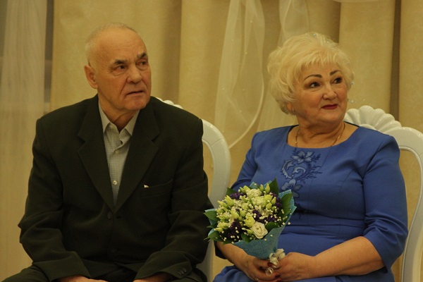 09 февраля  во Дворце торжеств отметили золотой юбилей супруги Андросовы