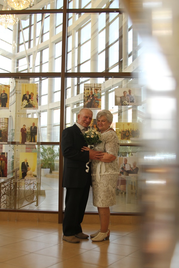 13 августа во Дворце торжеств, отметили золотой юбилей свадьбы супруги Филатовы