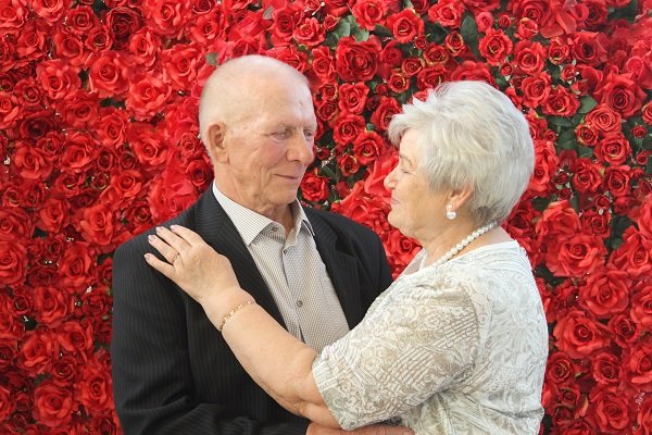 13 августа во Дворце торжеств, отметили золотой юбилей свадьбы супруги Филатовы