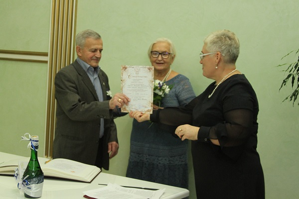 Сапфировый юбилей во Дворце торжеств отметили 2 ноября супруги Граматикополо