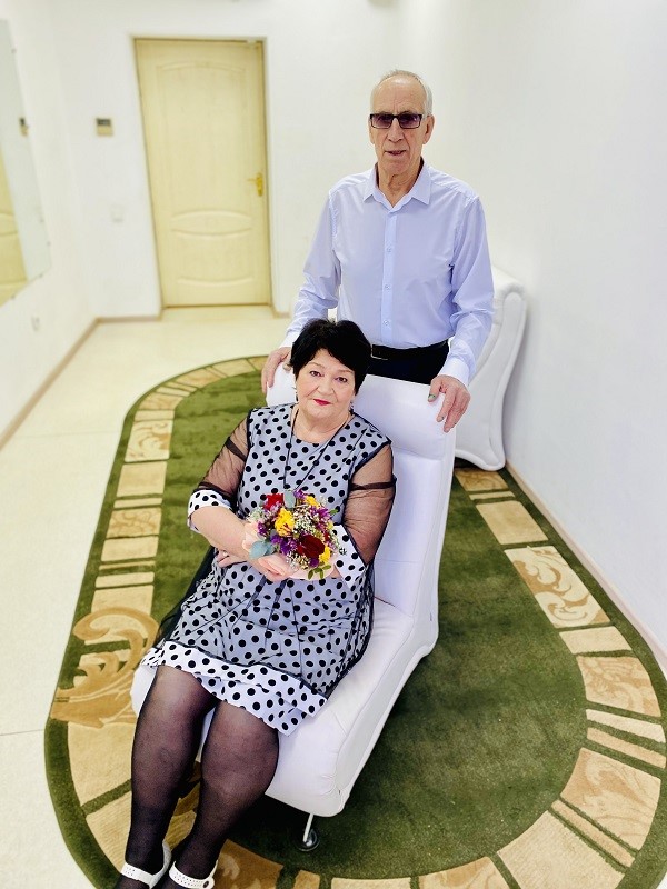 Изумрудный юбилей свадьбы отметили  супруги Новиковы