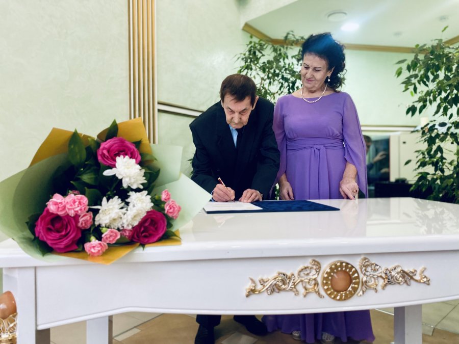 Золотой юбилей свадьбы  Андреевых Александра Васильевича и Валентины Ивановны