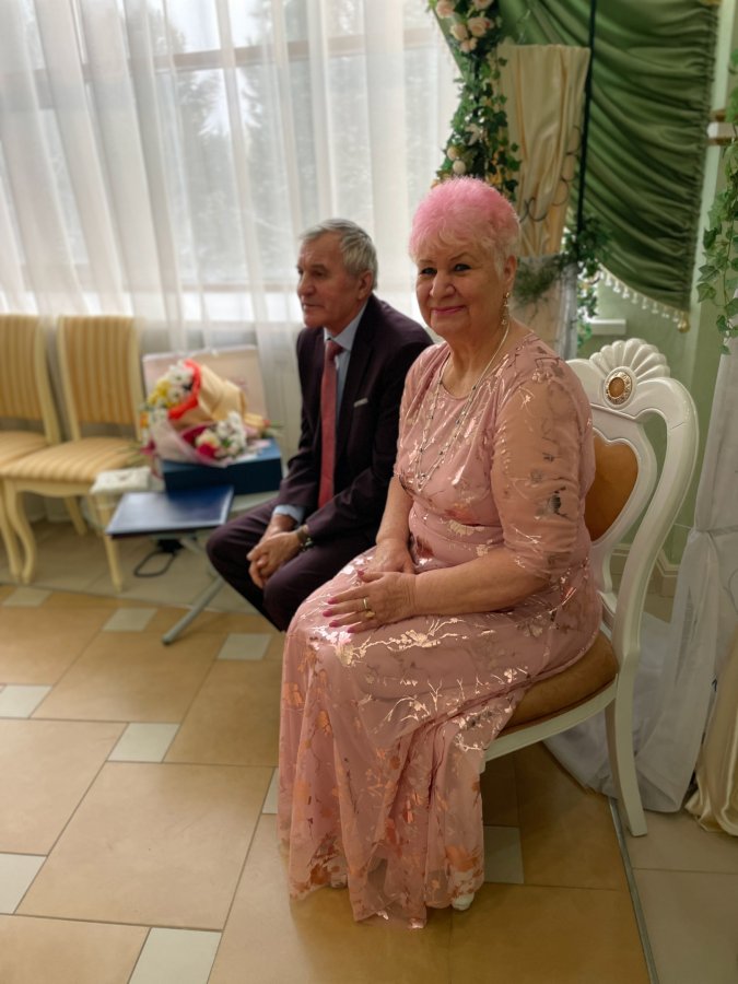 Золотой юбилей свадьбы  Ворониных Николая Дмитриевича и Раисы Георгиевны