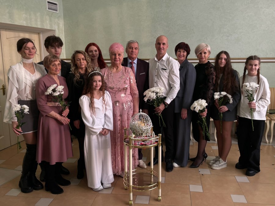 Золотой юбилей свадьбы  Ворониных Николая Дмитриевича и Раисы Георгиевны