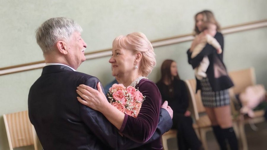 Золотой юбилей свадьбы  Галкиных Петра Васильевича и Надежды Ивановны