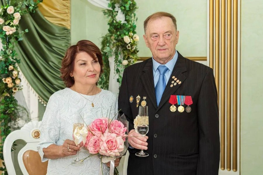 02.08.2025 года во Дворце Торжеств отметили золотой юбилей супруги Бушмелевых